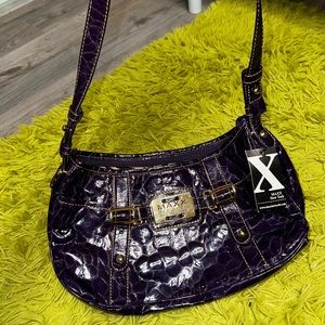 Vintage Purple croc embossed Maxx New York bag!